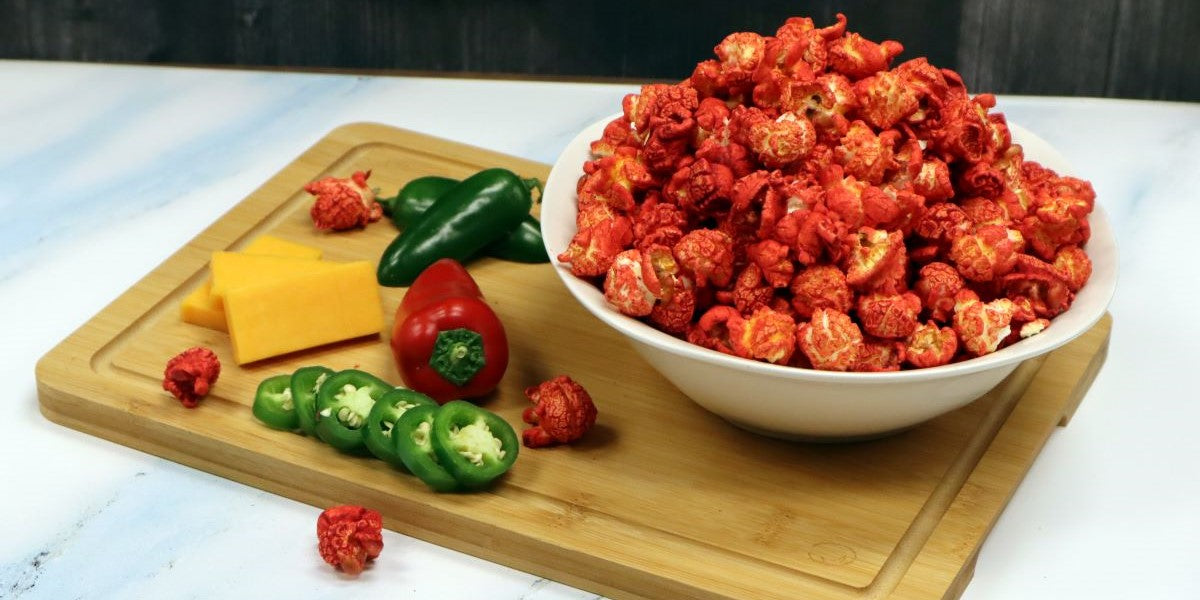 Basischer Popcorn-Snack mit Gewürzen