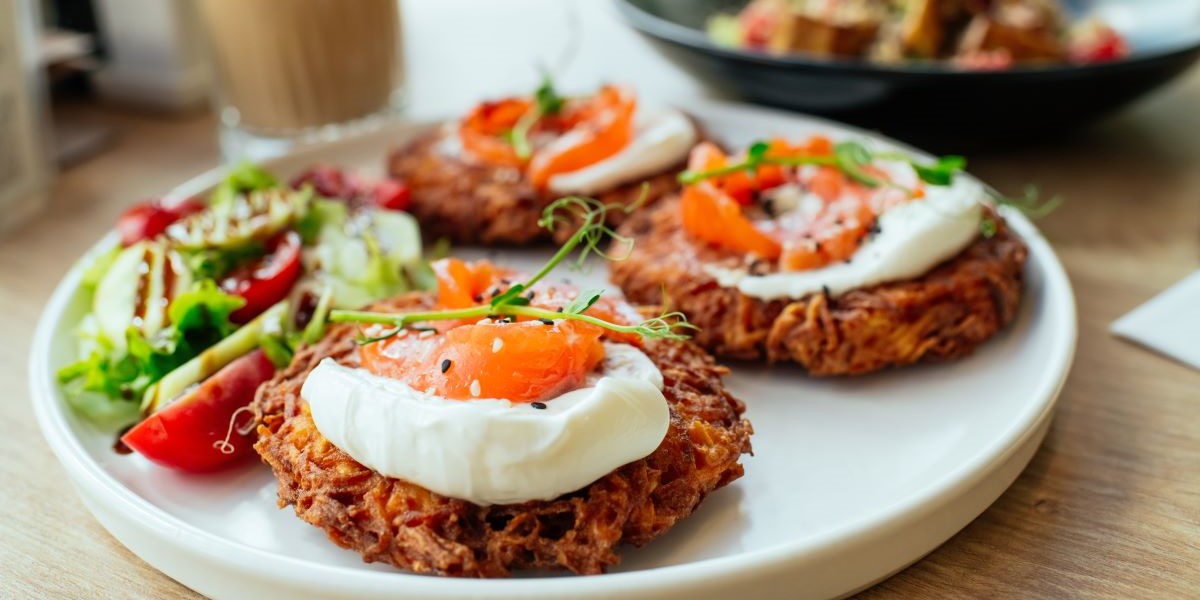 Kartoffel-Gemüse-Puffer-Lachs