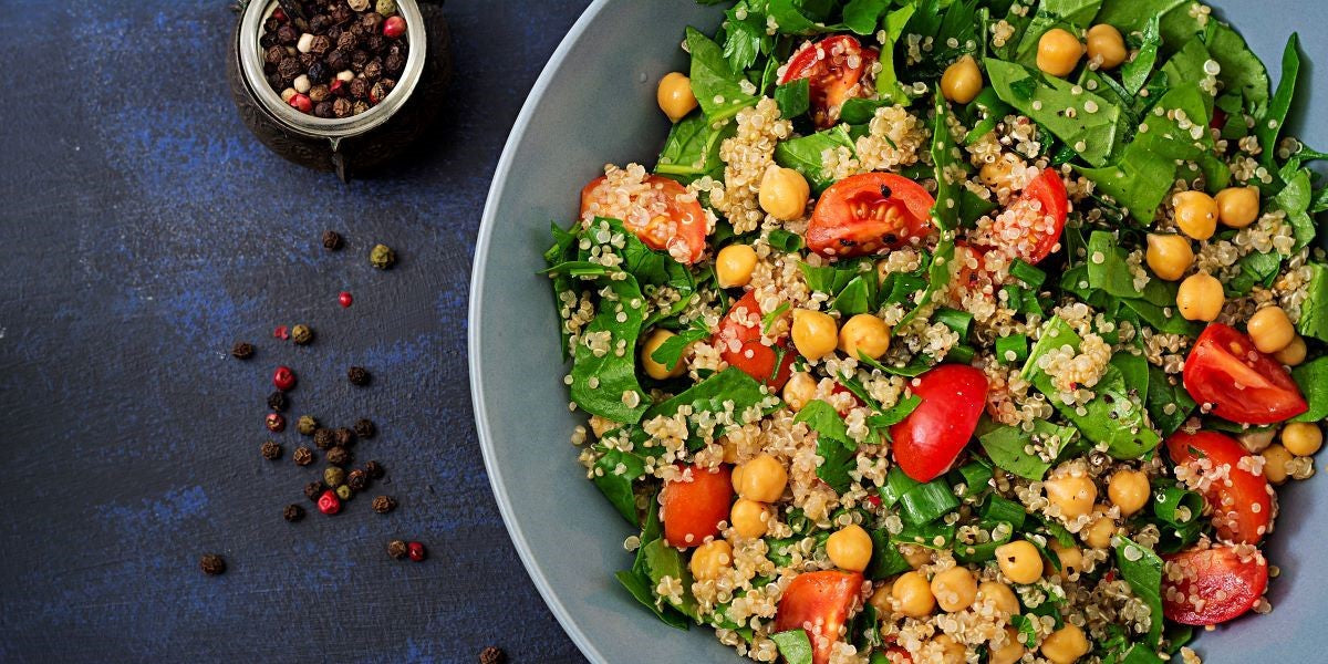 Quinoa mit buntem Gemüse