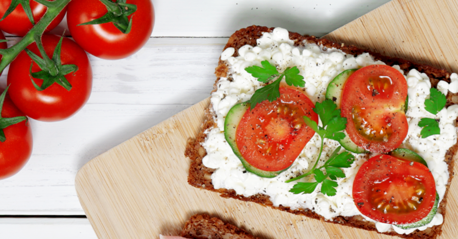 Recipe wholemeal bread with cottage cheese & ham Basica®