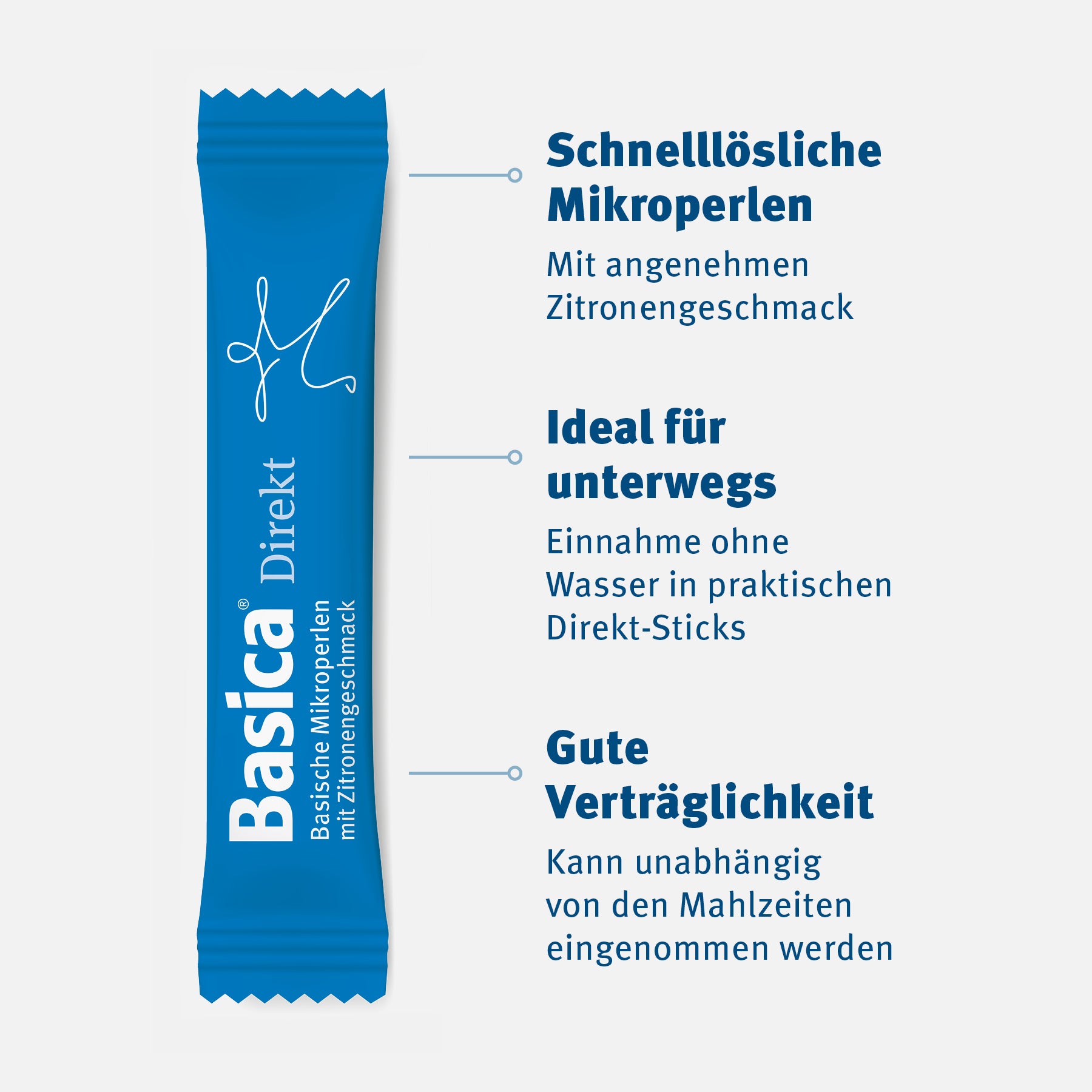 Basica Direkt - schnelllösliche Mikroperlen, ideal für unterwegs, gute Verträglichkeit