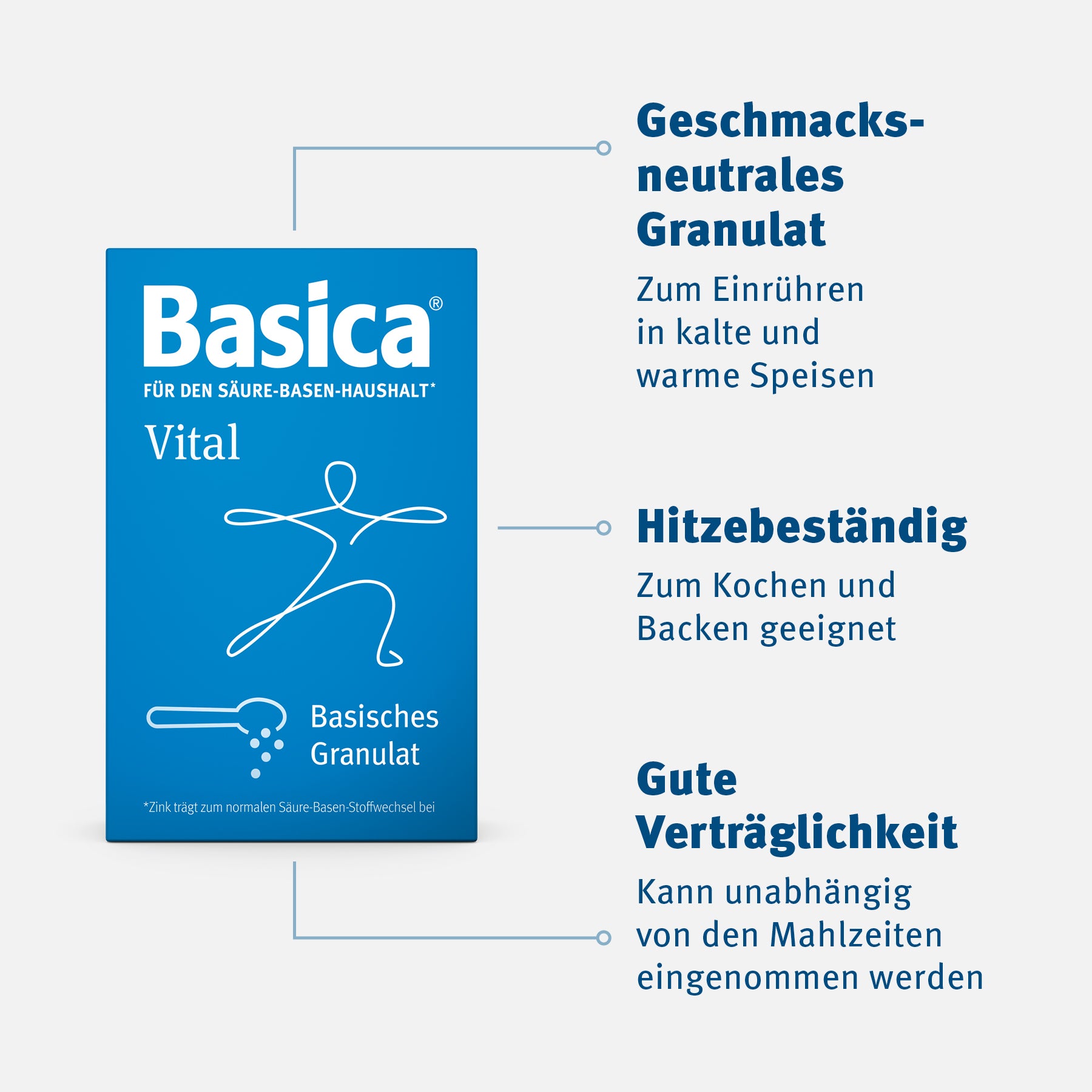 Basica Vital - geschmacksneutrales Granulat, hitzebeständig, gute Verträglichkeit