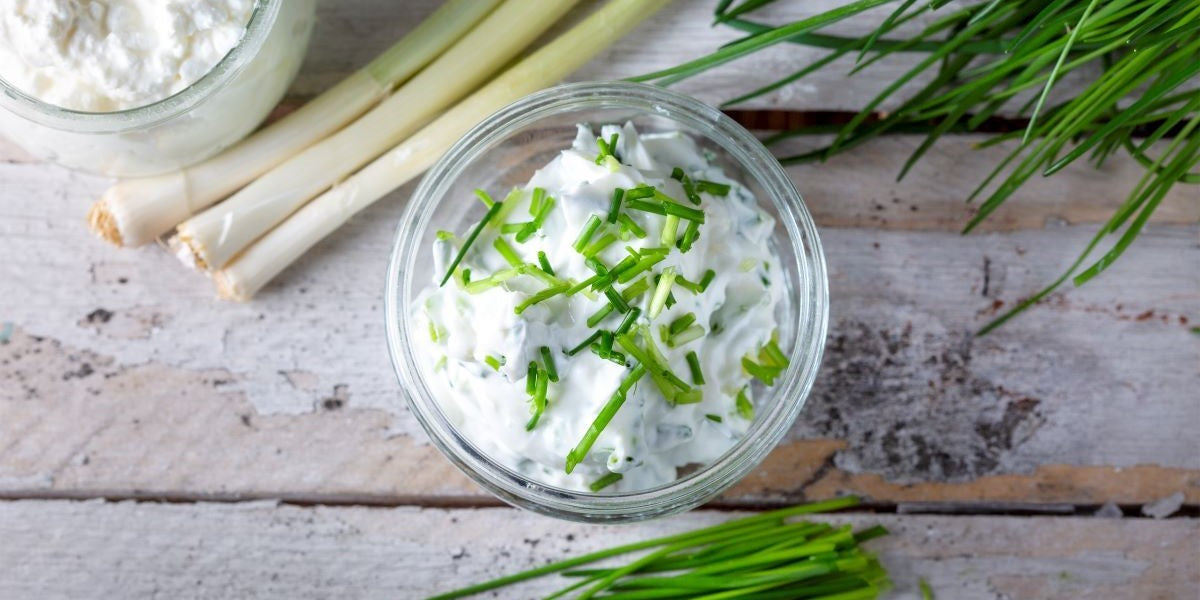 Basischer Kräuterquark mit Schnittlauch